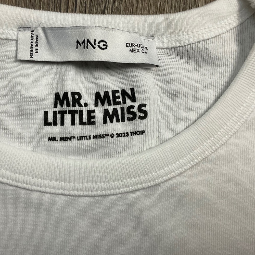 Mango MNG Little Miss Naughty Graphic Baby Tee Shirt Womens Small White Purple - Picture 3 of 7